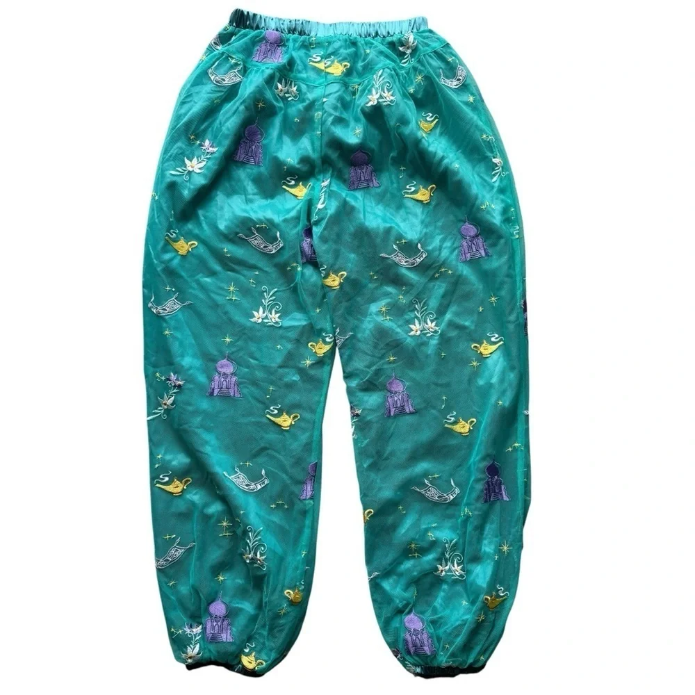 Disney Hanna Andersson Girl Princess JasmineBirthday Party Pants sz L 8 9 10 12